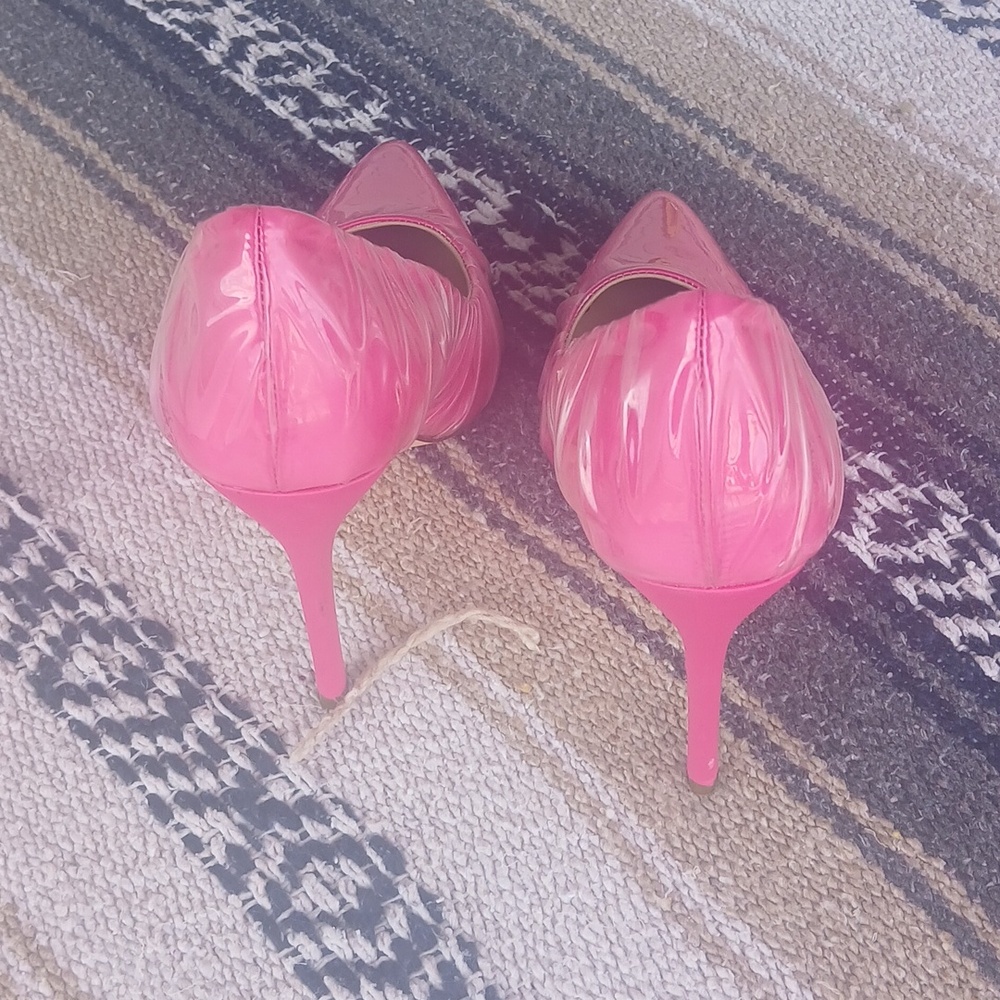 GUC Lemon Drop Spike Heels Pink Size 6.5 - Picture 3 of 6